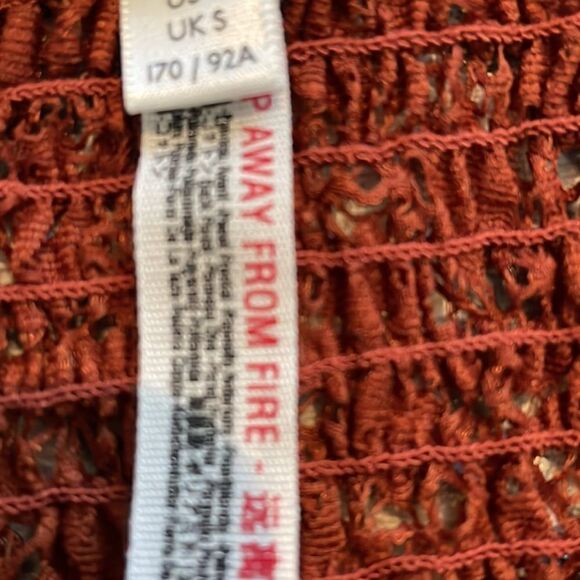 Free People Intimately Crochet Flower Bralette in Color Rust - Picture 6 of 6